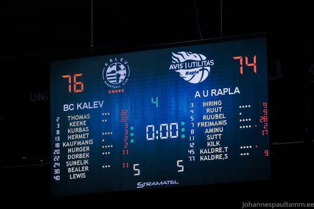 35 Kalev-Cramo vs Avis Utilitas Rapla 76-74 13.11.20