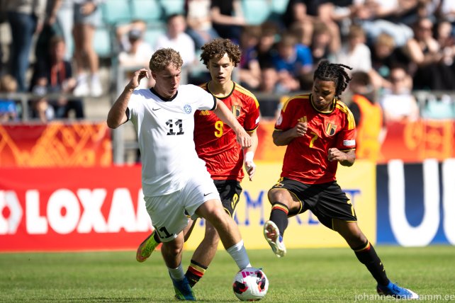 11 Kert Tomingas mängus Eesti vs Belgia 0-1 31.05.26 (U17)